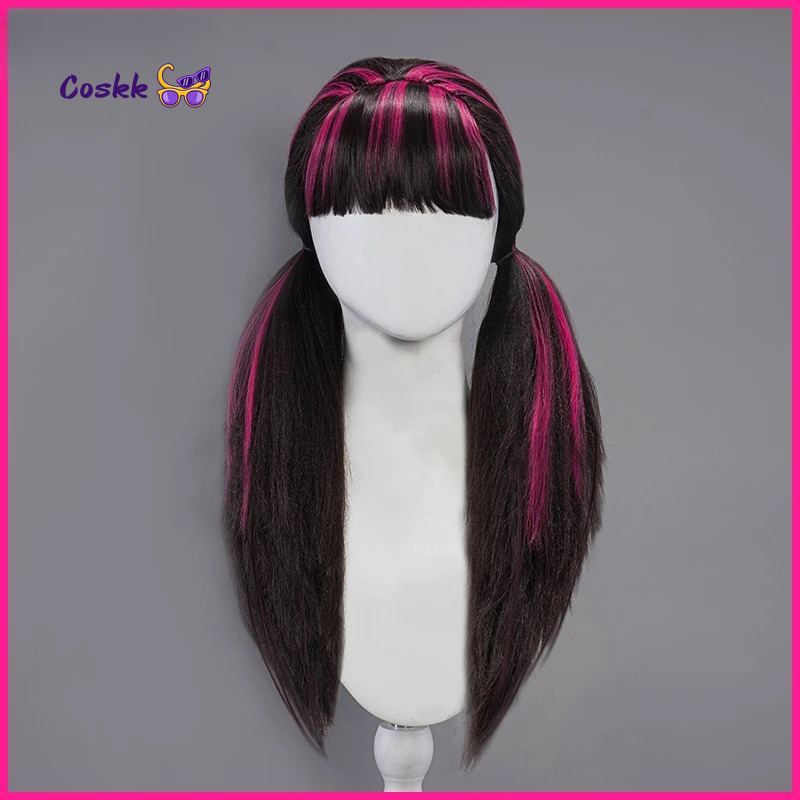 Cosplay Anime Black - Draculauraa Cosplay Wig Long Hair 60CM