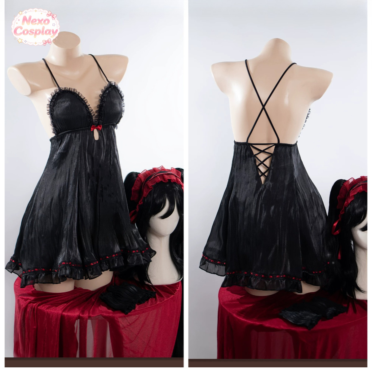 Cosplay Anime Black - Date A Live Tokisaki Kurumi Cosplay