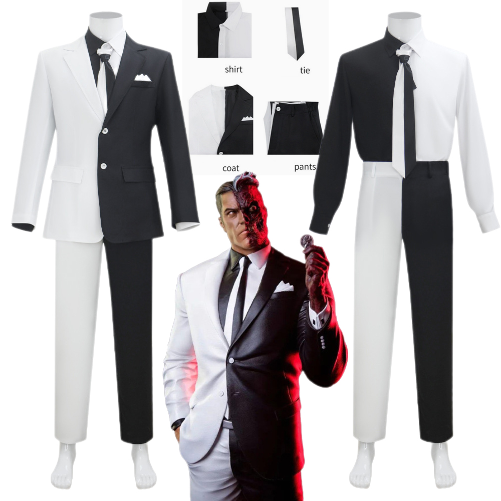 Two Face Harvey Dent Cosplay C - Anime Cosplay Face 评论和价格