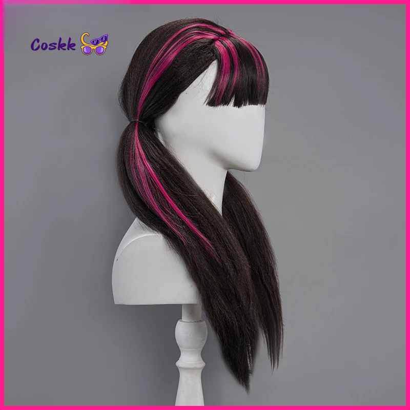 Draculauraa Cosplay Wig  Long  - Cosplay Anime Black 评论和价格