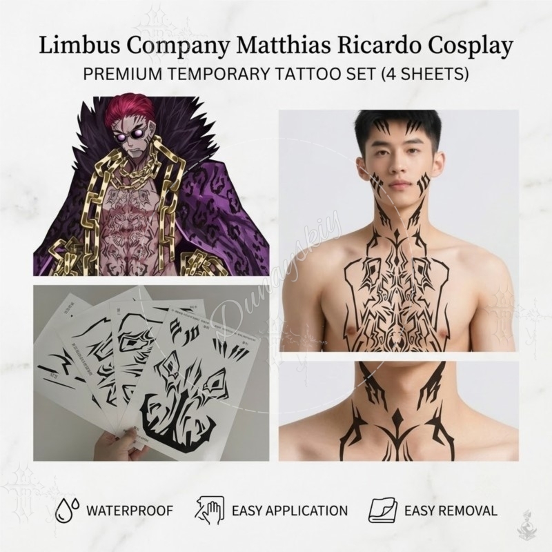 Matthias Ricardo Black tribal  - Anime Cosplay Face 评论和价格