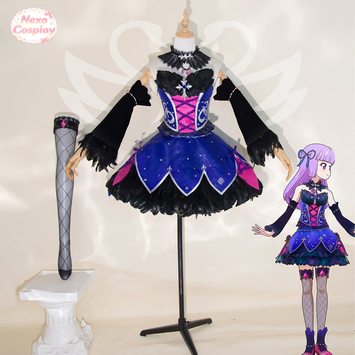 Sumire Hikami Cosplay Costume  - Cosplay Anime Black 评论和价格