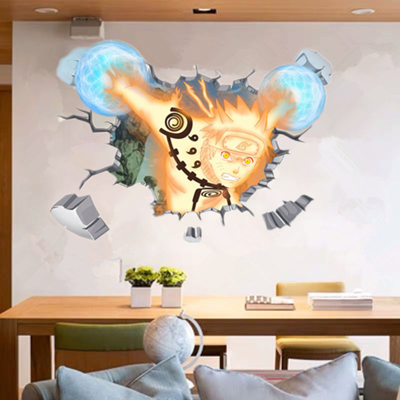Naruto 3D Stereoscopic Wall St - Anime Cosplay Wallpaper 评论和价格