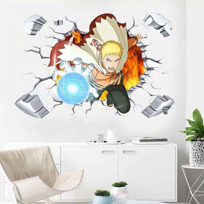 Naruto 3D Stereoscopic Wall St - Anime Cosplay Wallpaper 评论和价格