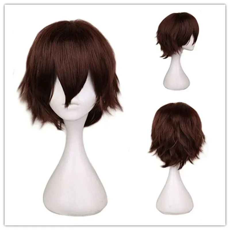 QQXCAIW Male Wig Black White P - Anime Cosplay Red Hair 评论和价格