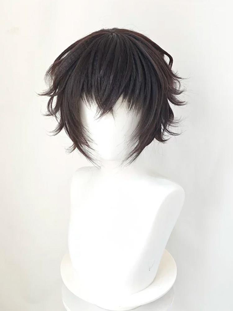 Black Tea Short Styled Wig Bun - Cosplay Anime Black 评论和价格