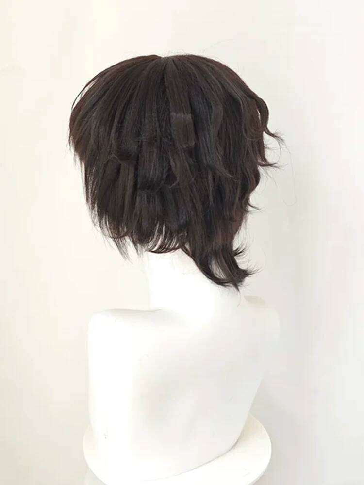 Black Tea Short Styled Wig Bun - Cosplay Anime Black 评论和价格