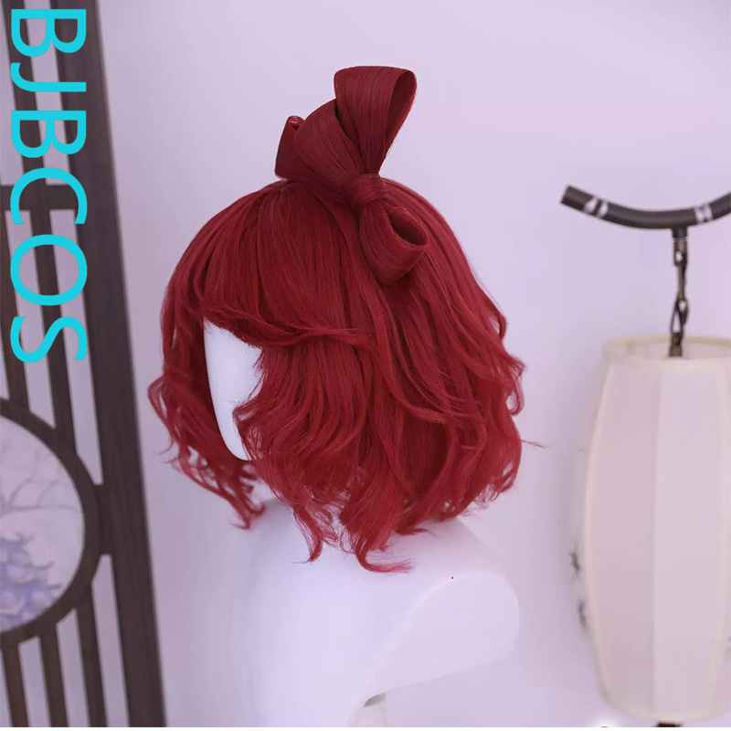 [Styled Wig]Huang Yueying Cosp - Anime Cosplay Red Hair 评论和价格