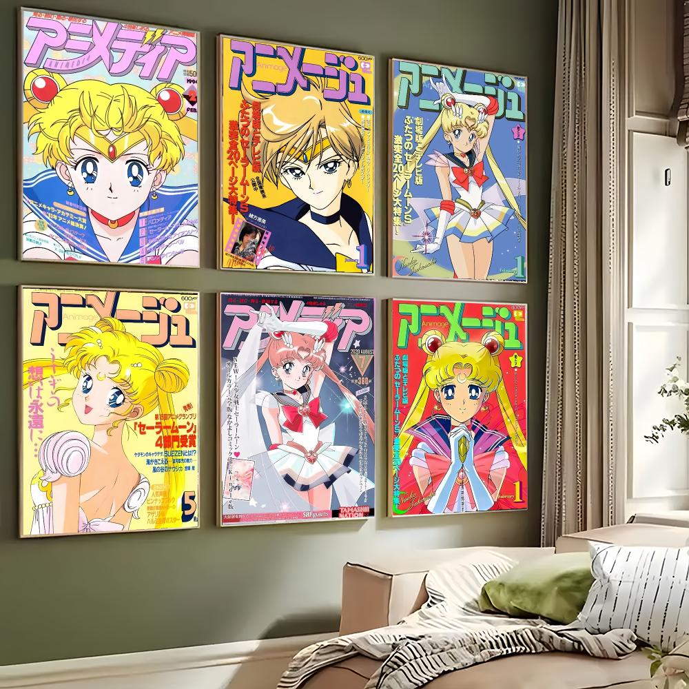 Anime S-Sailor Moon Poster Wal - Anime Cosplay Wallpaper 评论和价格